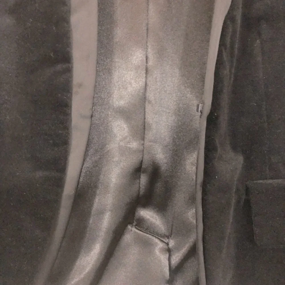 Rachel Roy black slim fit velvet luxe elegant blazer with satin lapel size 0 new